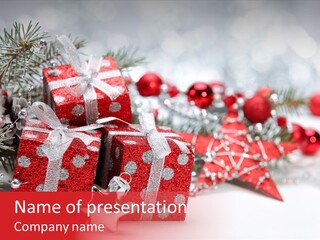 Background Fir December PowerPoint Template