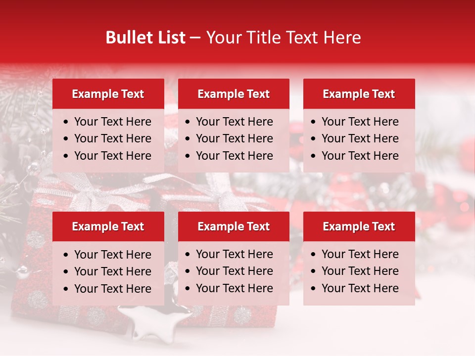 Background Fir December PowerPoint Template