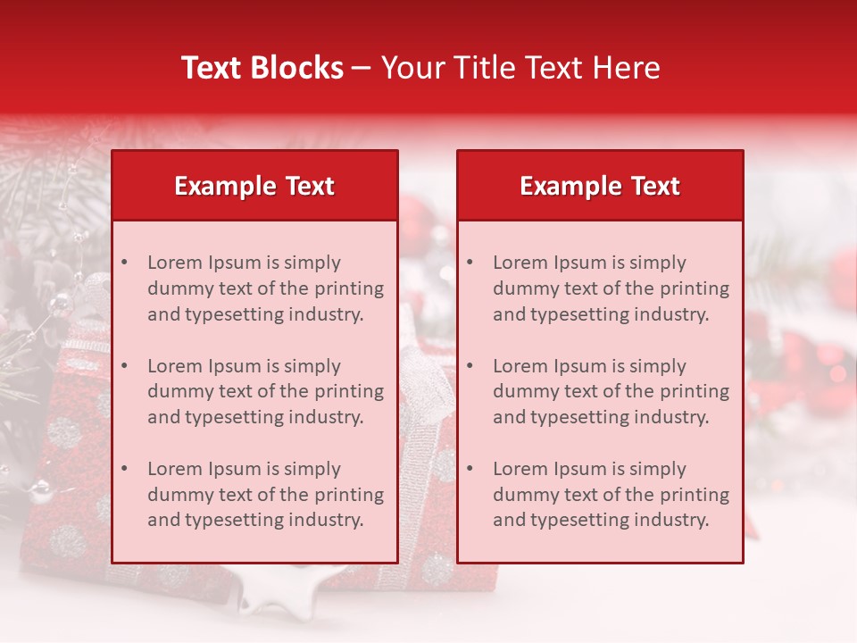 Background Fir December PowerPoint Template