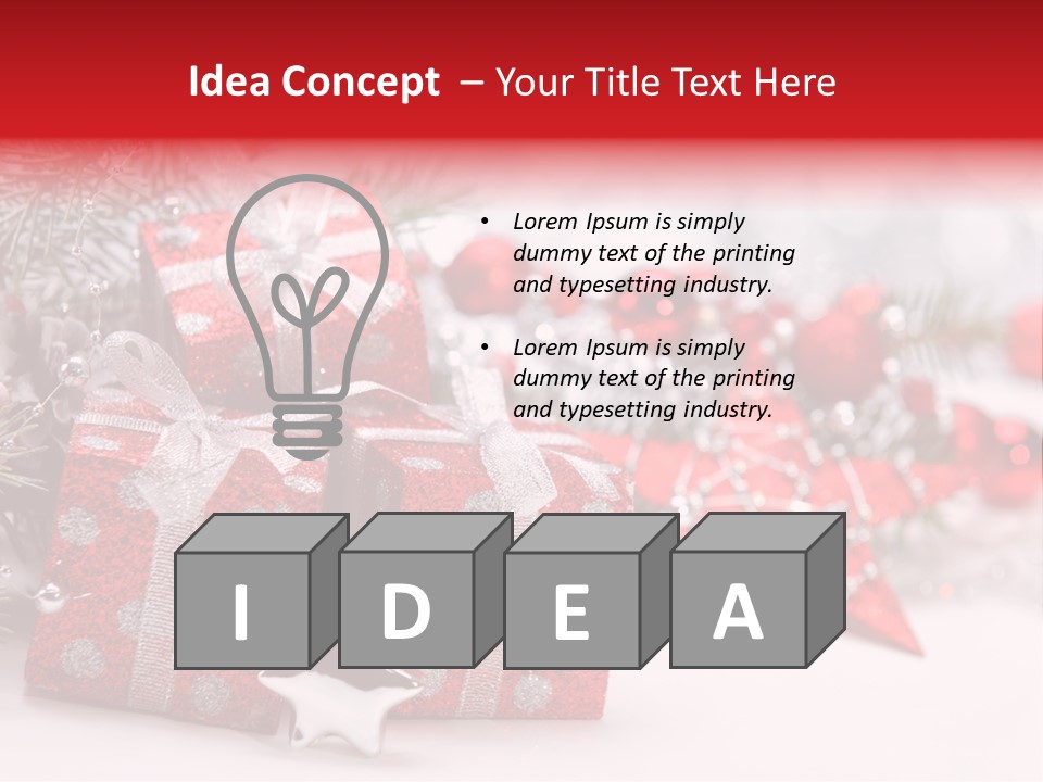 Background Fir December PowerPoint Template