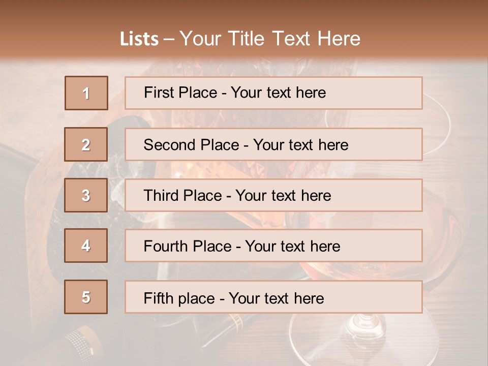 Bourbon Scotch Taste PowerPoint Template