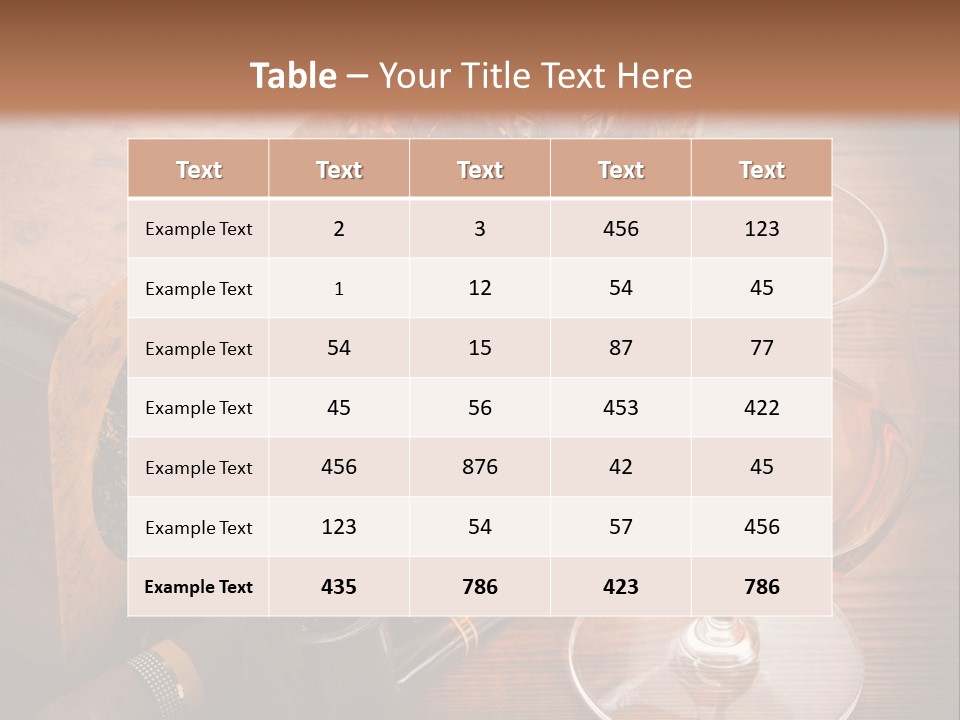 Bourbon Scotch Taste PowerPoint Template
