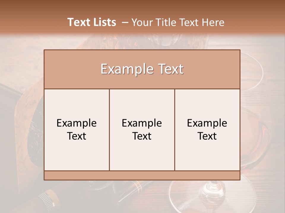 Bourbon Scotch Taste PowerPoint Template