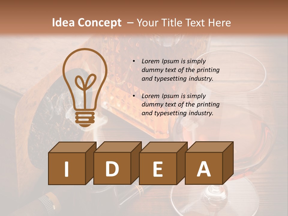 Bourbon Scotch Taste PowerPoint Template