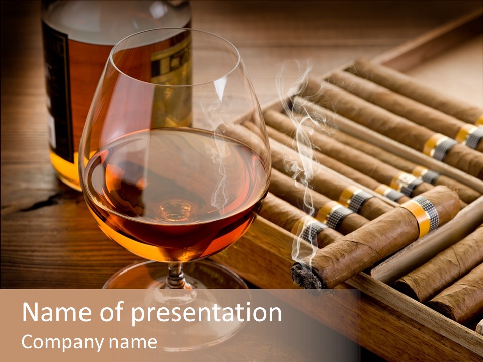 Scotch Brandy Reflection PowerPoint Template