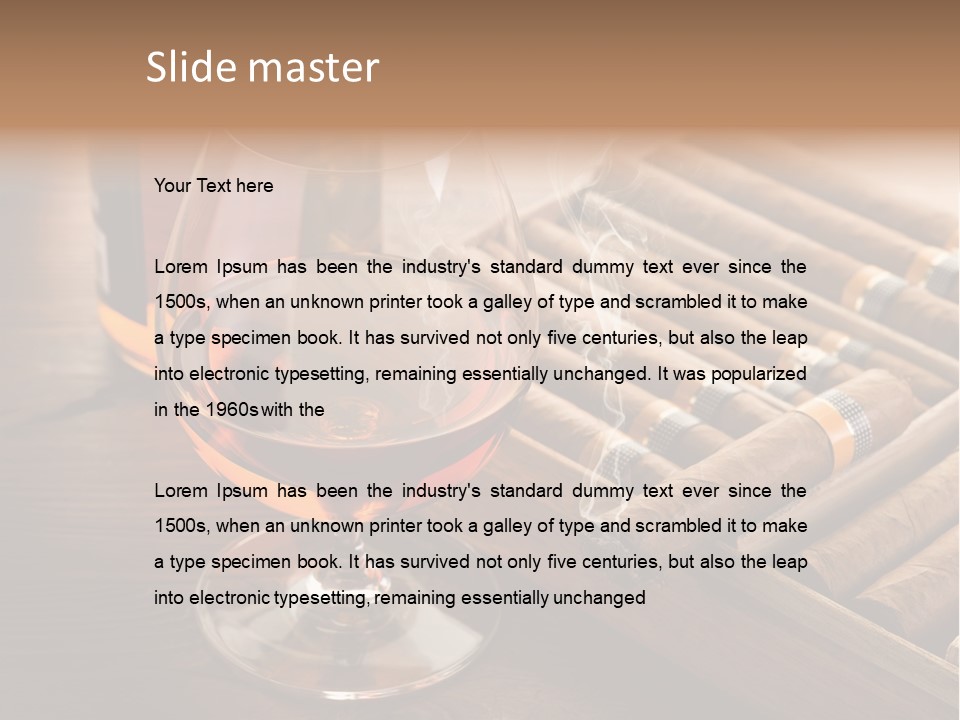Scotch Brandy Reflection PowerPoint Template