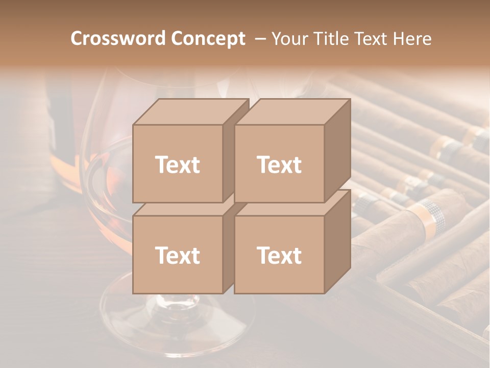 Scotch Brandy Reflection PowerPoint Template