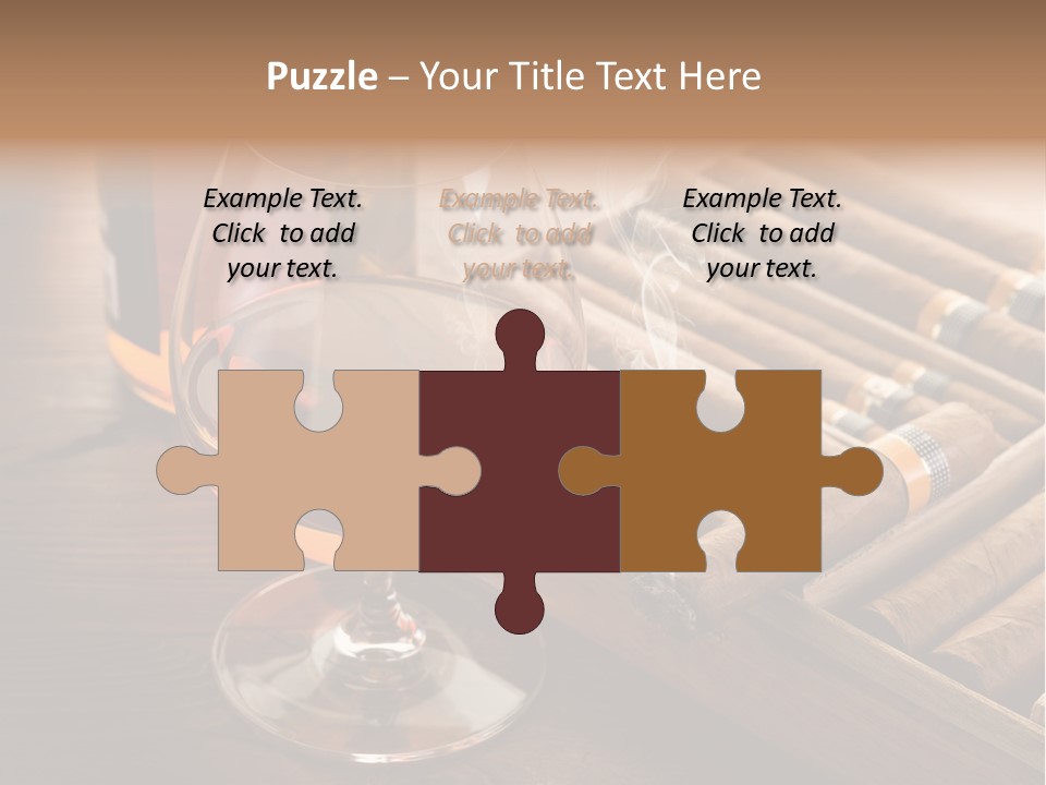 Scotch Brandy Reflection PowerPoint Template