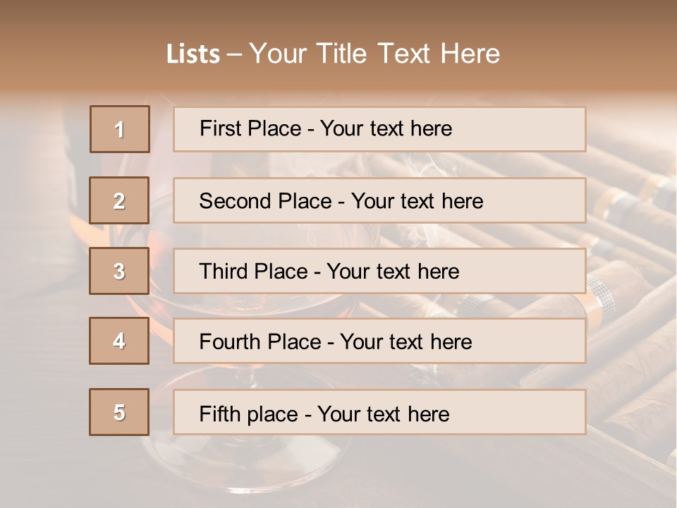 Scotch Brandy Reflection PowerPoint Template