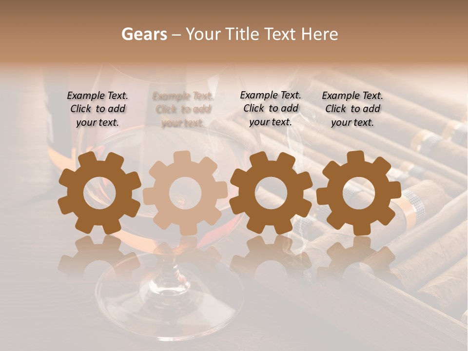 Scotch Brandy Reflection PowerPoint Template