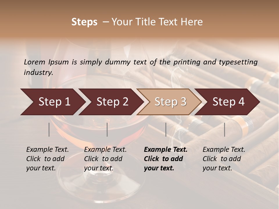 Scotch Brandy Reflection PowerPoint Template
