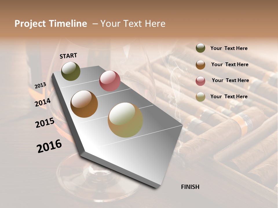 Scotch Brandy Reflection PowerPoint Template