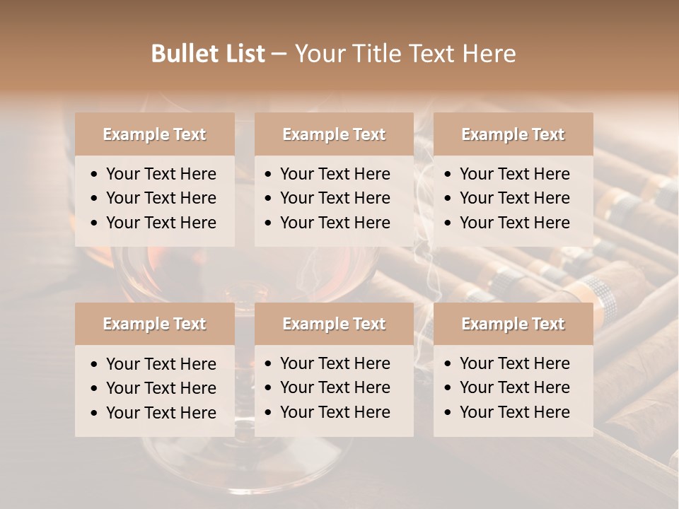 Scotch Brandy Reflection PowerPoint Template