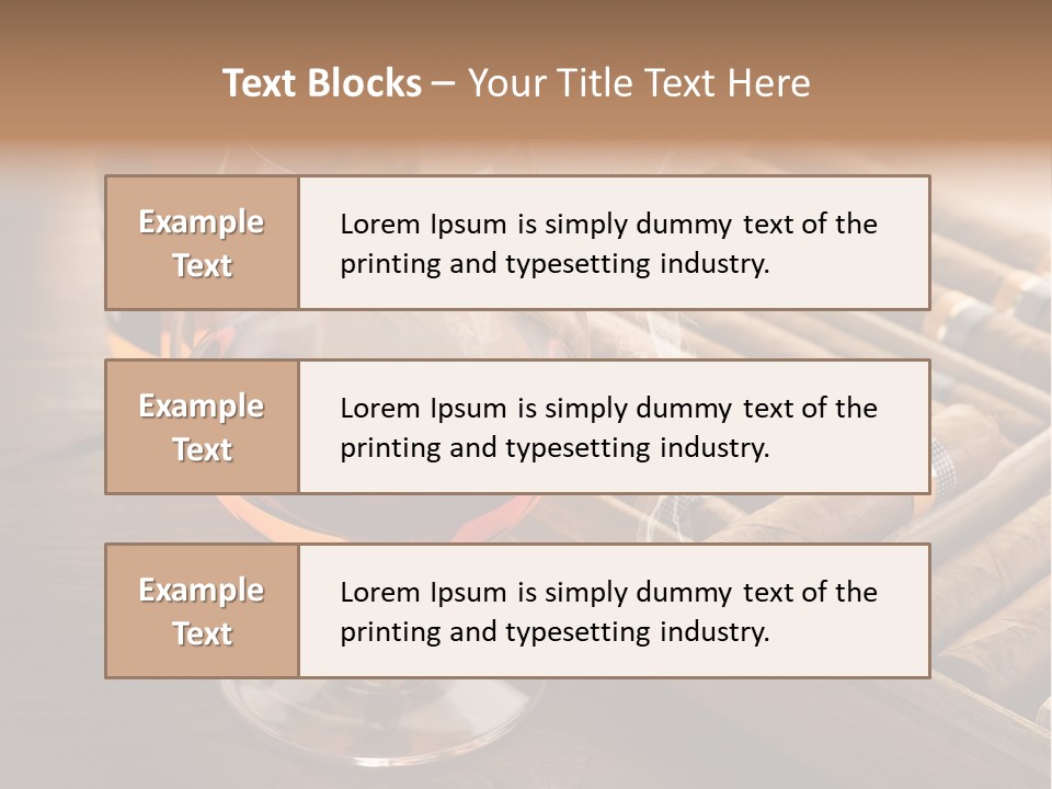 Scotch Brandy Reflection PowerPoint Template