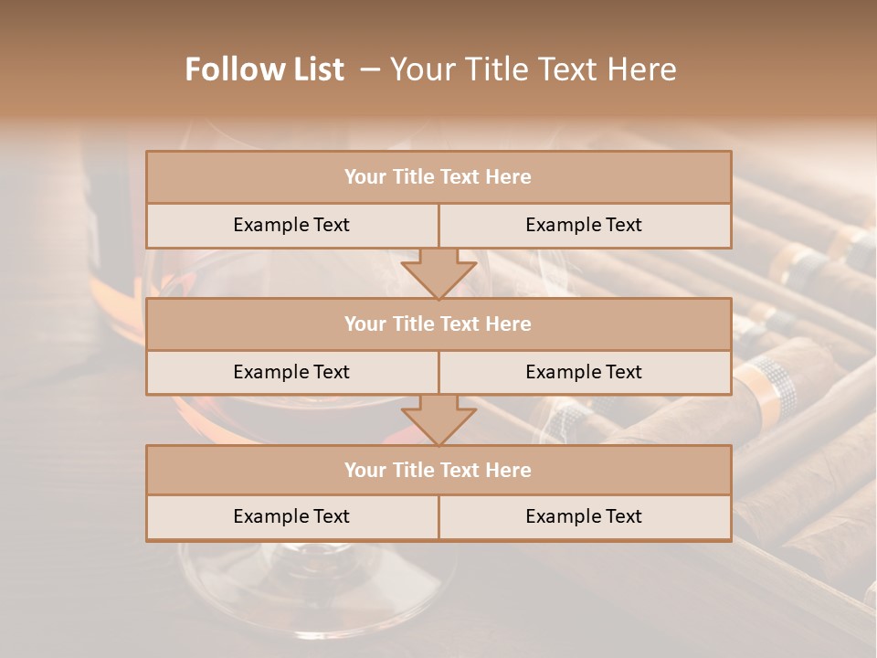 Scotch Brandy Reflection PowerPoint Template