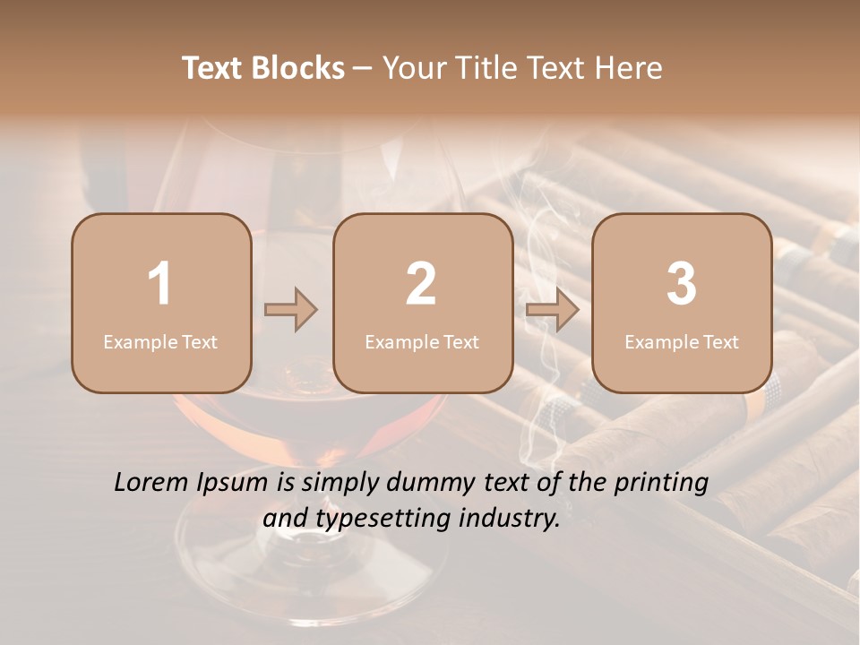 Scotch Brandy Reflection PowerPoint Template