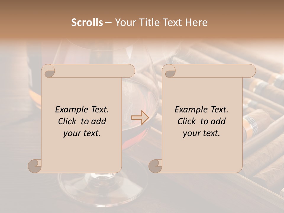 Scotch Brandy Reflection PowerPoint Template
