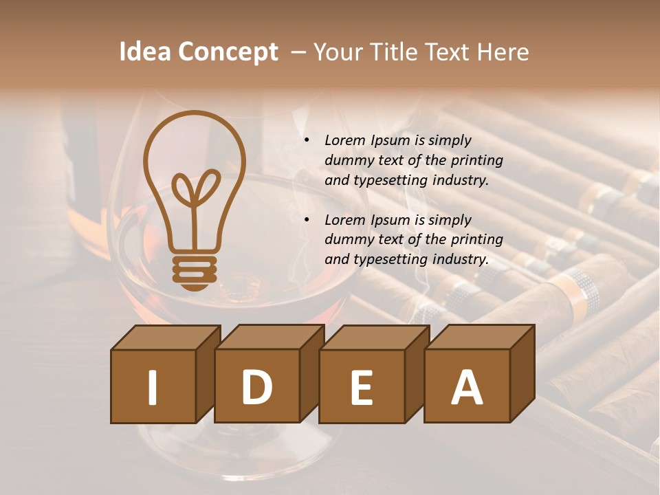 Scotch Brandy Reflection PowerPoint Template