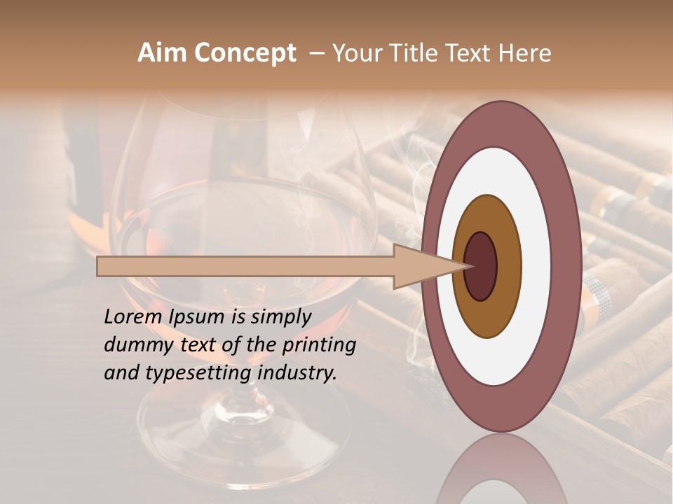 Scotch Brandy Reflection PowerPoint Template