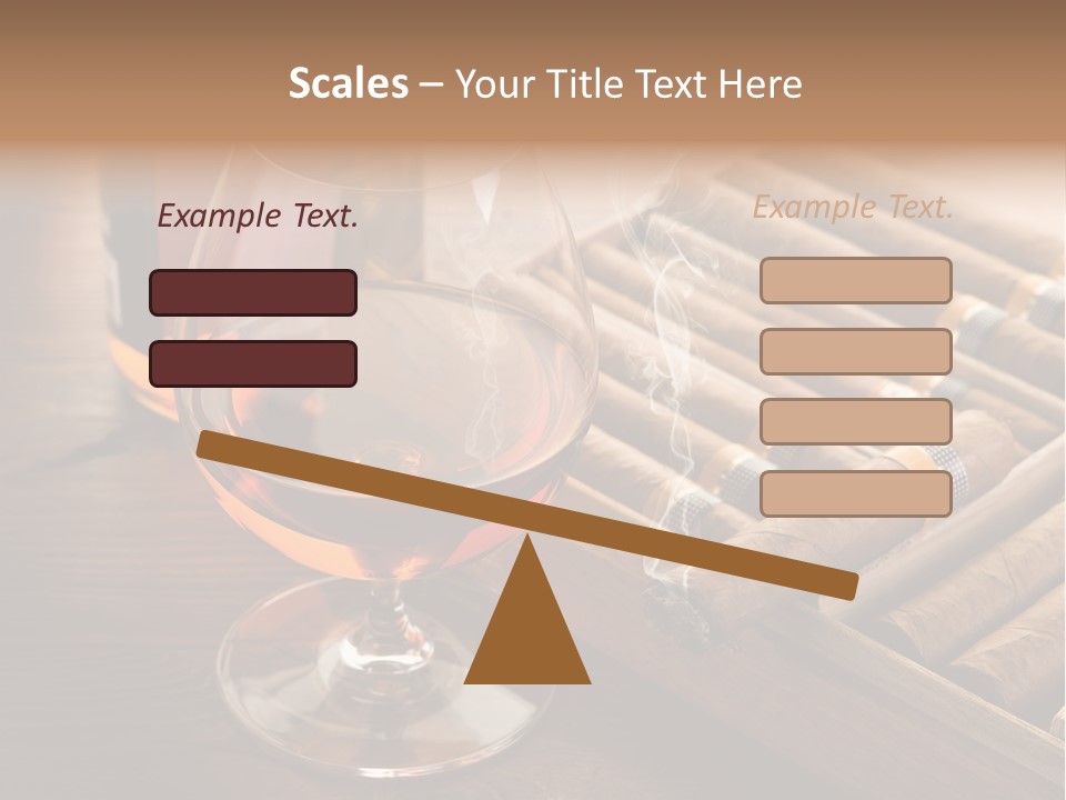 Scotch Brandy Reflection PowerPoint Template
