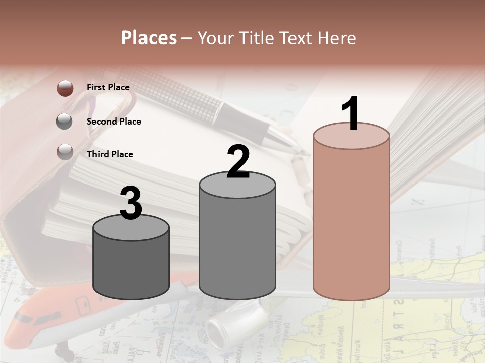 Voyager Notes Carnet De Voyages PowerPoint Template