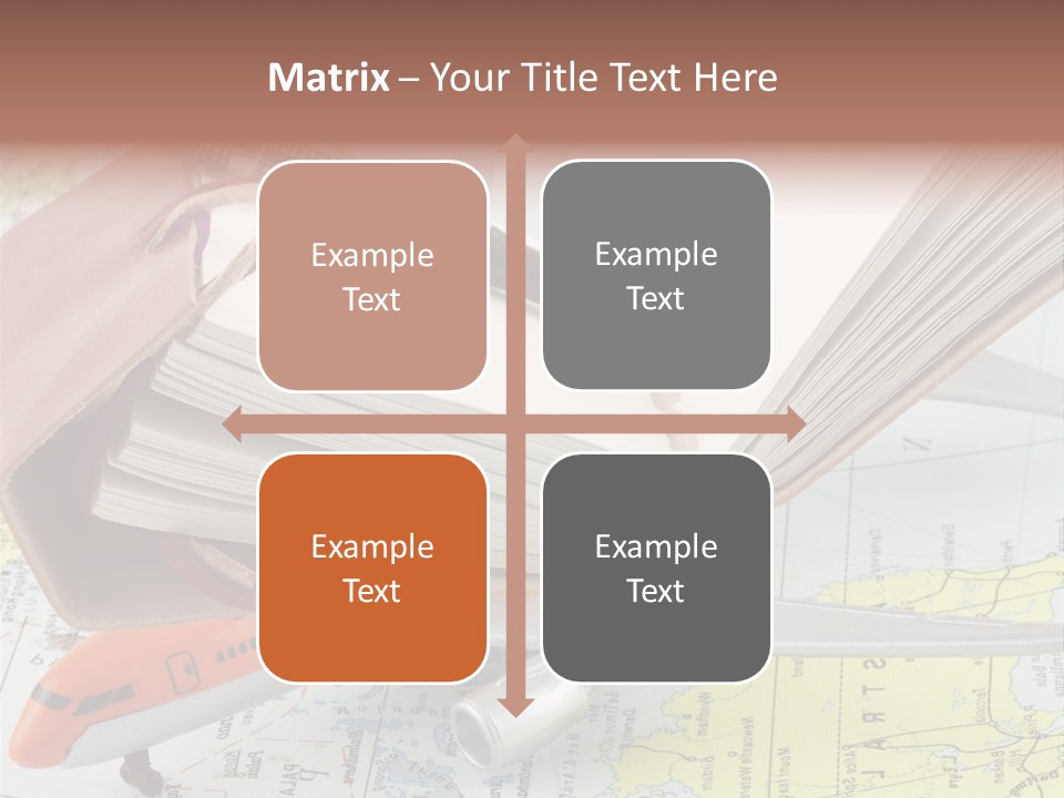 Voyager Notes Carnet De Voyages PowerPoint Template