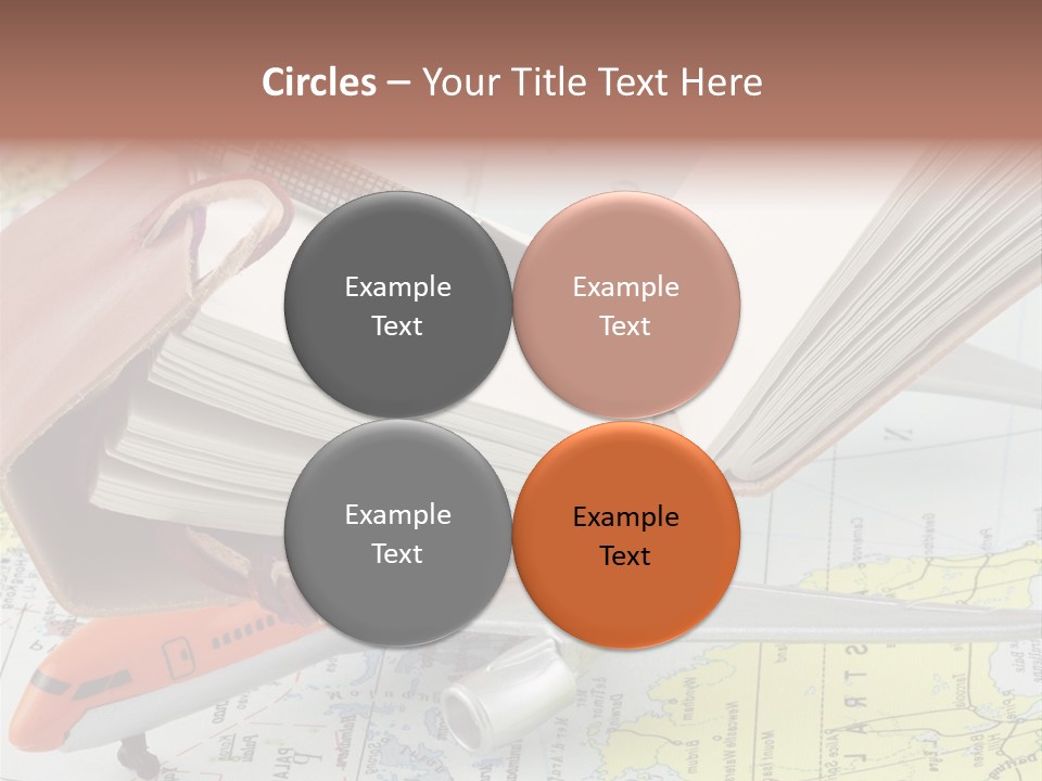 Voyager Notes Carnet De Voyages PowerPoint Template