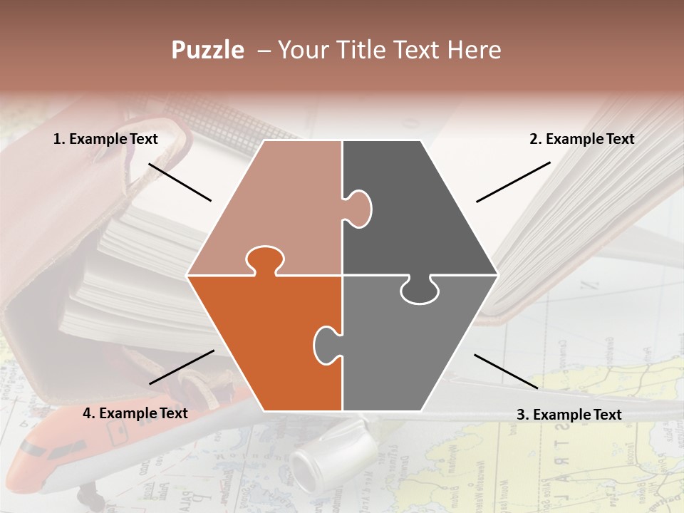 Voyager Notes Carnet De Voyages PowerPoint Template