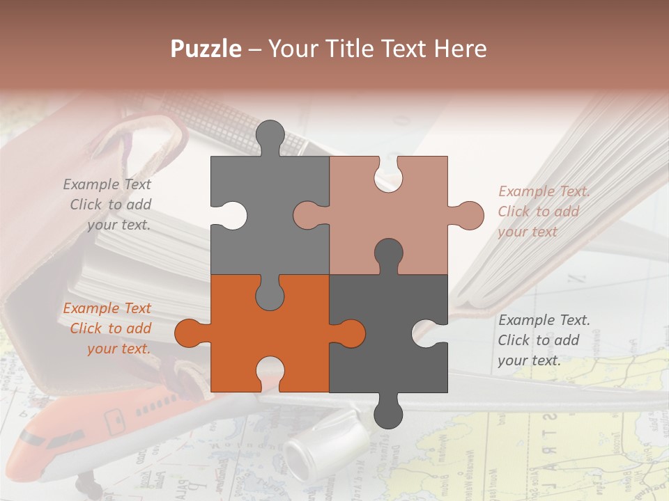 Voyager Notes Carnet De Voyages PowerPoint Template