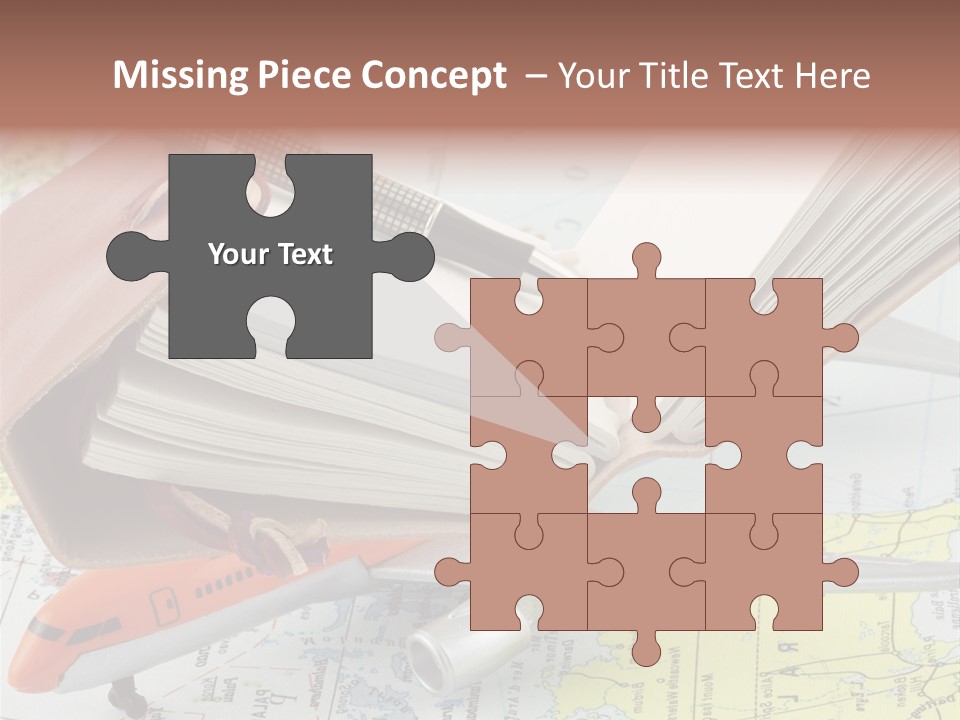 Voyager Notes Carnet De Voyages PowerPoint Template