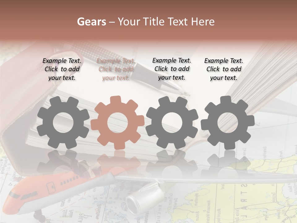 Voyager Notes Carnet De Voyages PowerPoint Template