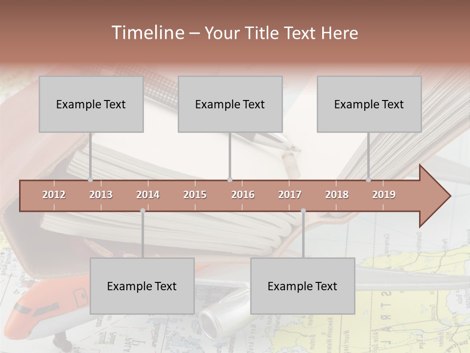 Voyager Notes Carnet De Voyages PowerPoint Template