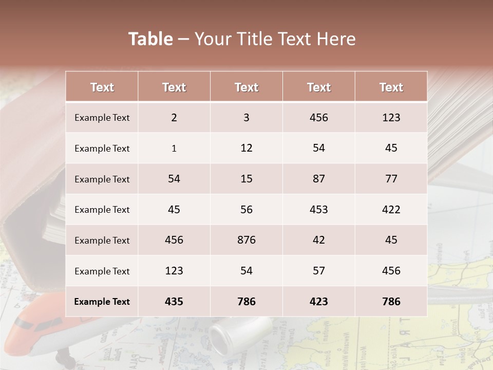 Voyager Notes Carnet De Voyages PowerPoint Template
