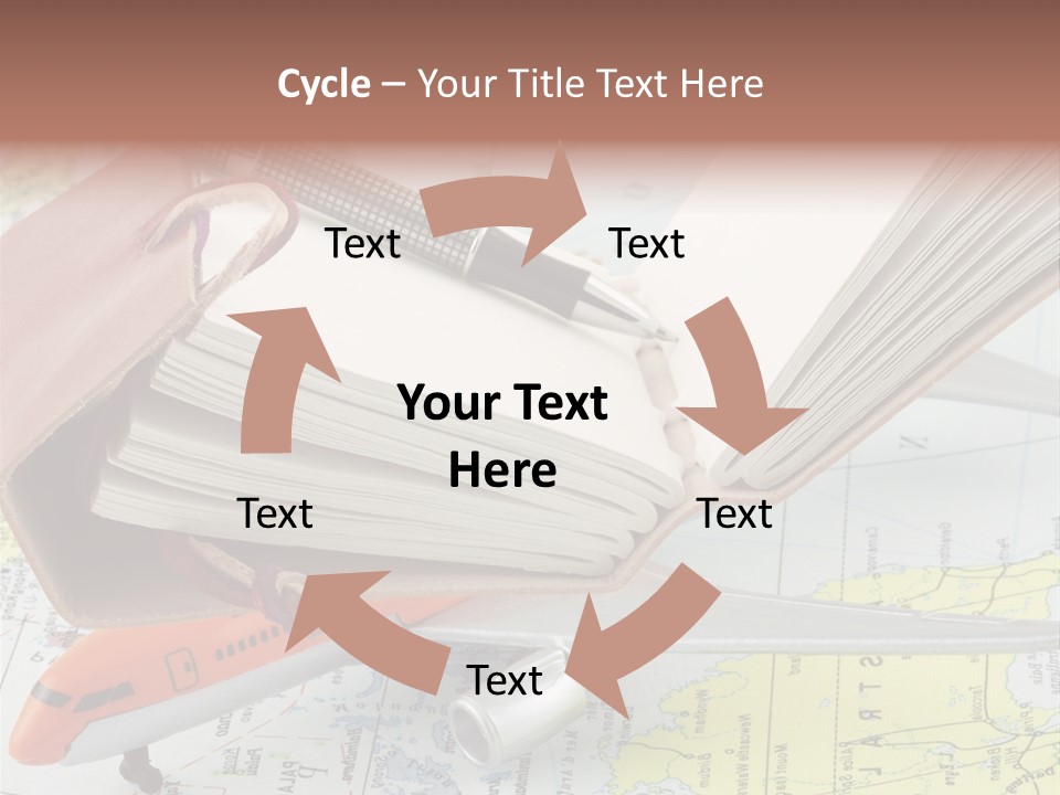 Voyager Notes Carnet De Voyages PowerPoint Template