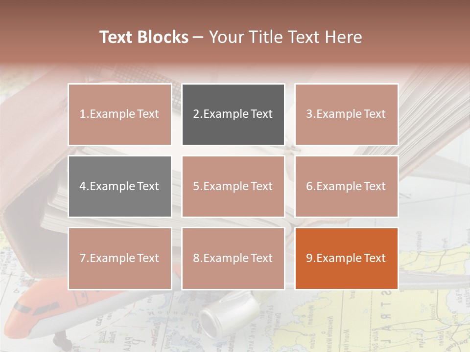 Voyager Notes Carnet De Voyages PowerPoint Template