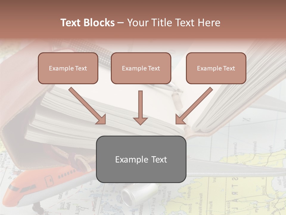 Voyager Notes Carnet De Voyages PowerPoint Template