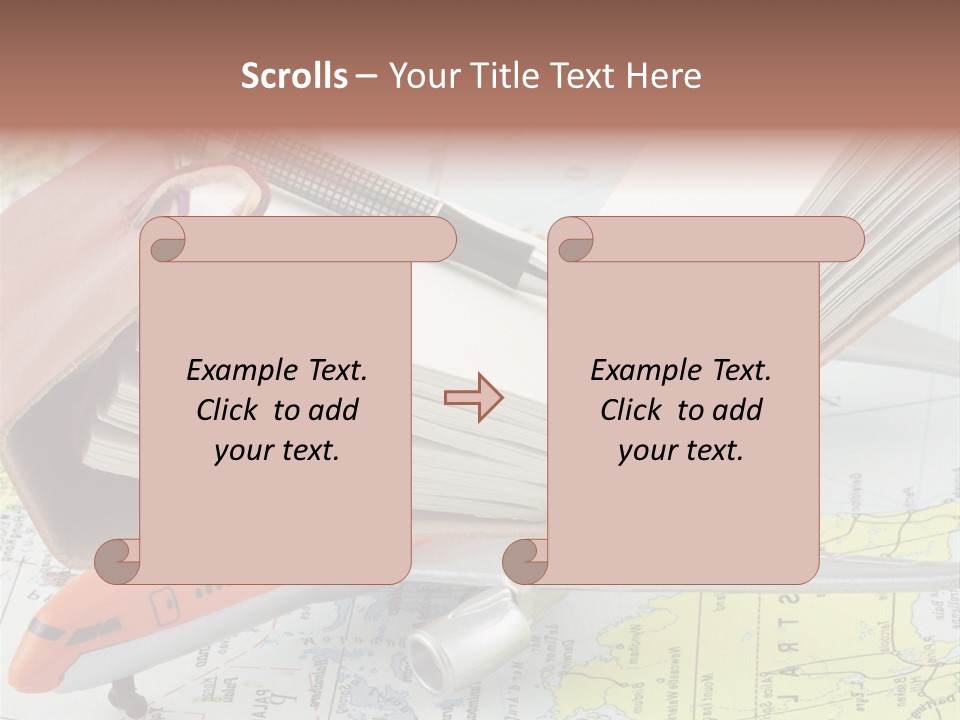 Voyager Notes Carnet De Voyages PowerPoint Template
