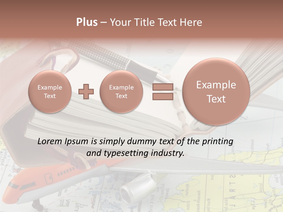 Voyager Notes Carnet De Voyages PowerPoint Template