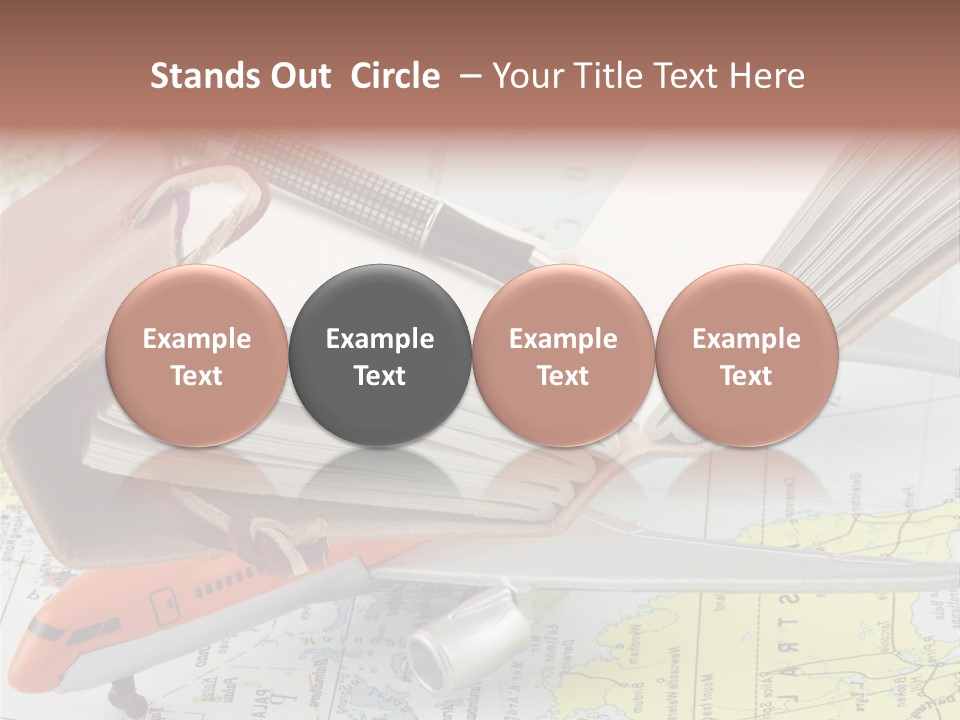 Voyager Notes Carnet De Voyages PowerPoint Template