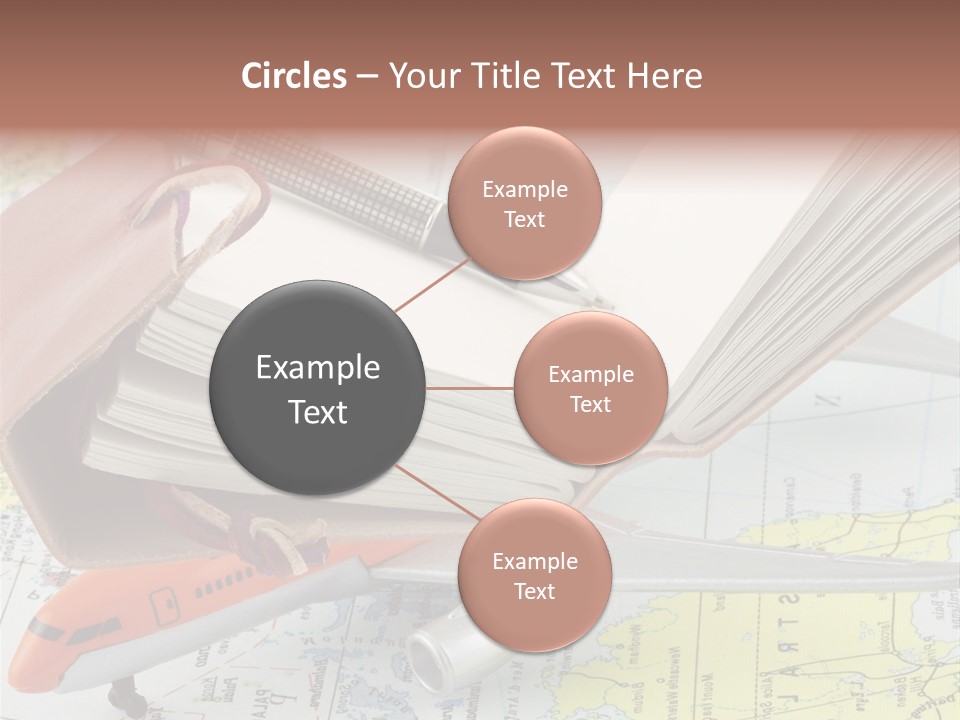 Voyager Notes Carnet De Voyages PowerPoint Template