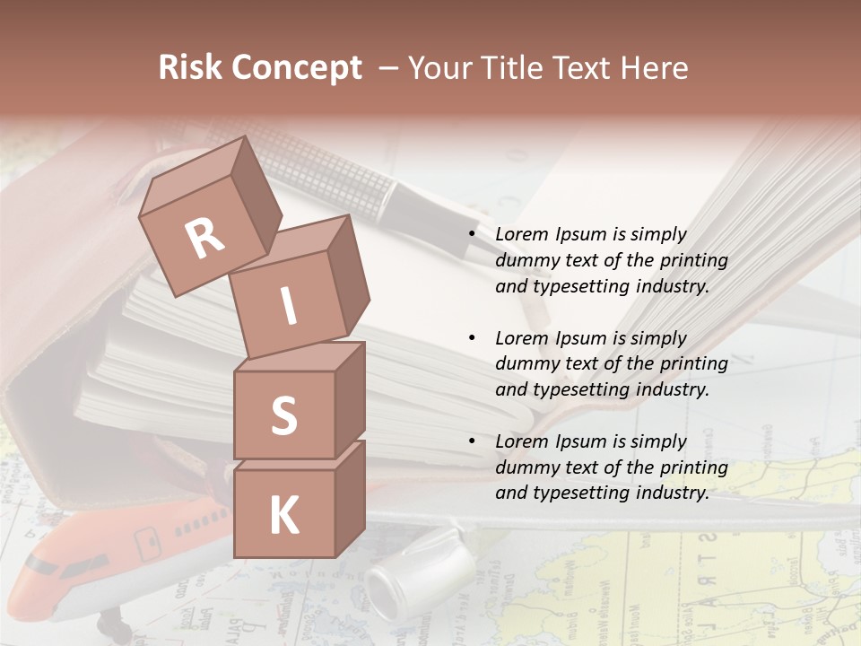 Voyager Notes Carnet De Voyages PowerPoint Template