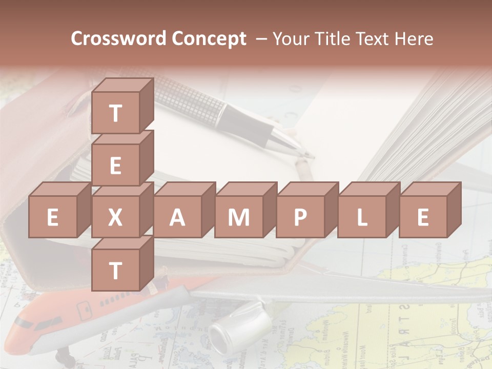 Voyager Notes Carnet De Voyages PowerPoint Template