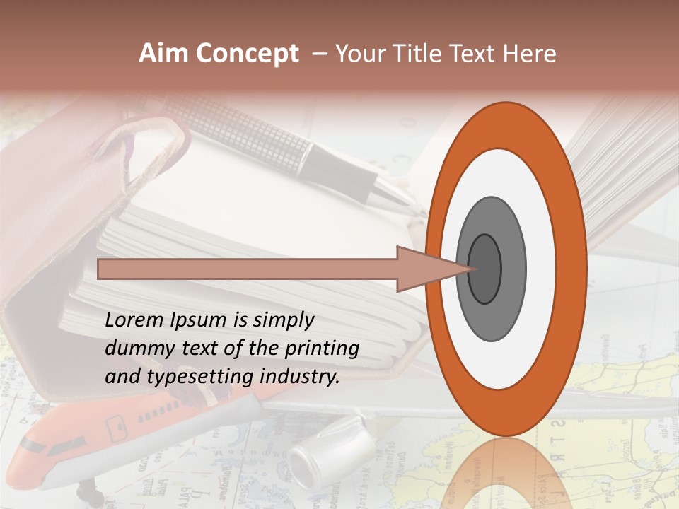 Voyager Notes Carnet De Voyages PowerPoint Template