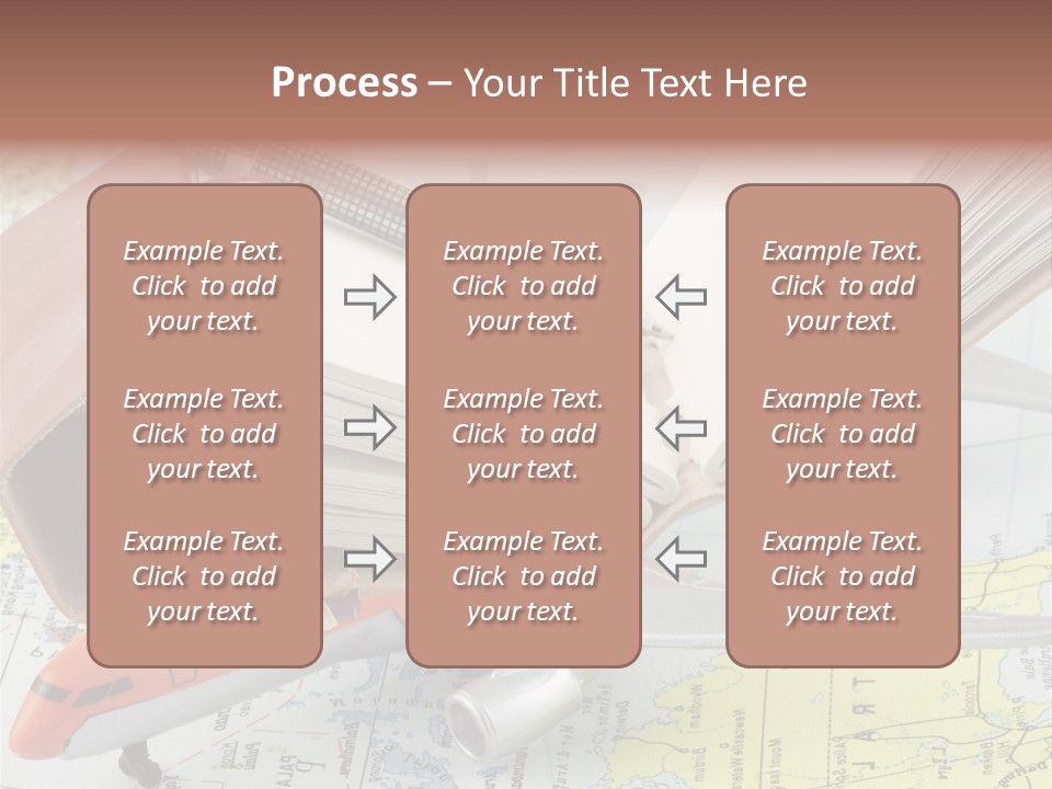 Voyager Notes Carnet De Voyages PowerPoint Template