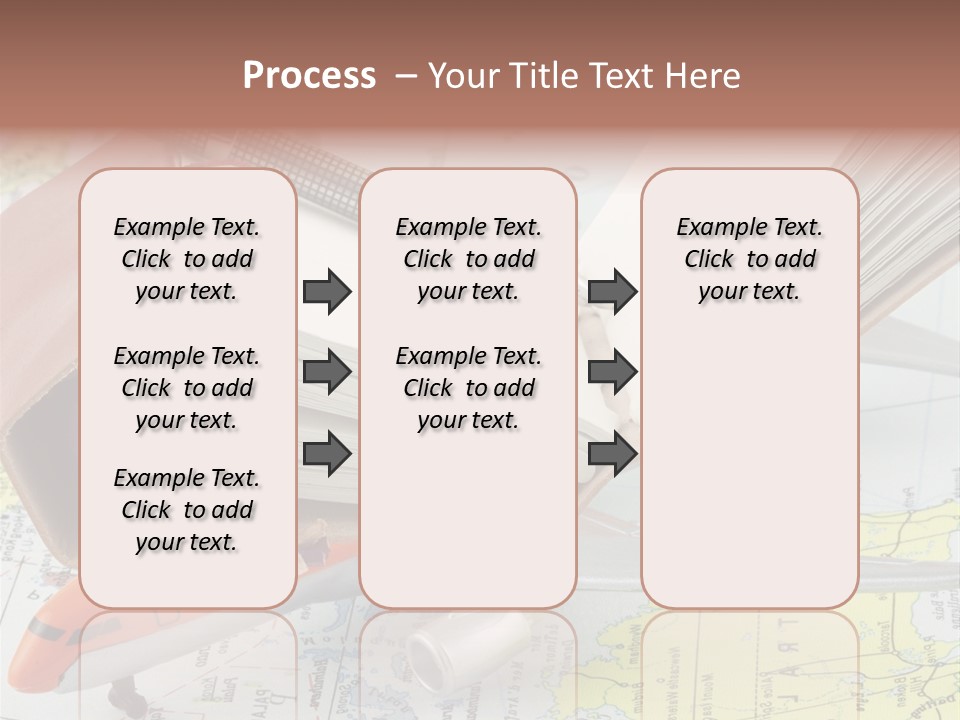 Voyager Notes Carnet De Voyages PowerPoint Template