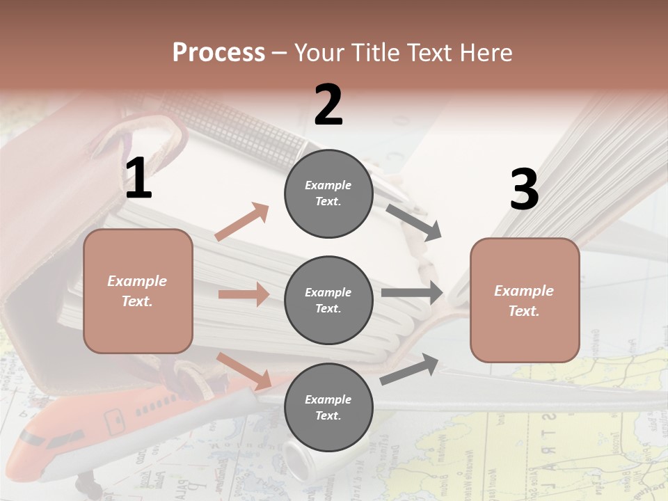 Voyager Notes Carnet De Voyages PowerPoint Template