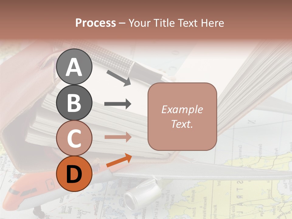 Voyager Notes Carnet De Voyages PowerPoint Template