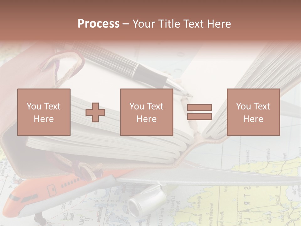 Voyager Notes Carnet De Voyages PowerPoint Template