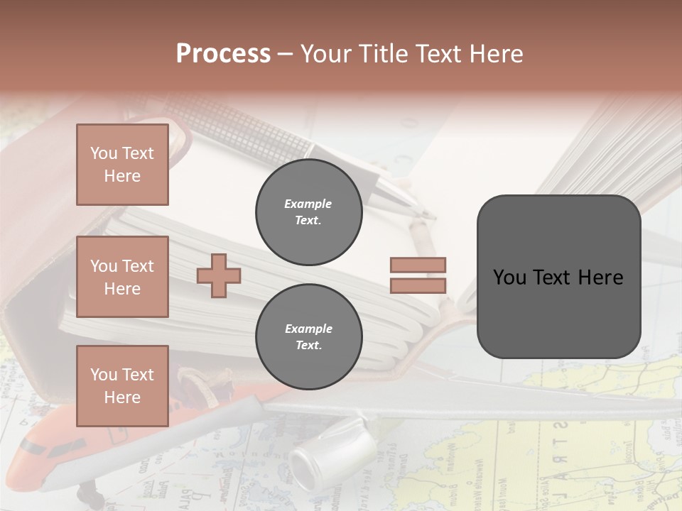 Voyager Notes Carnet De Voyages PowerPoint Template