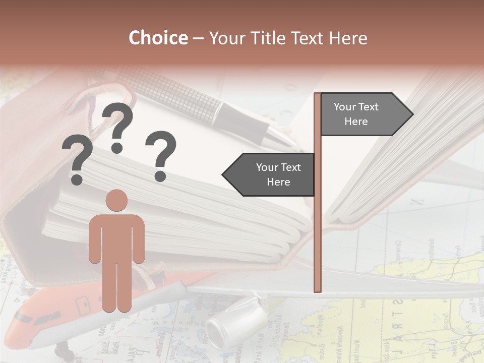 Voyager Notes Carnet De Voyages PowerPoint Template